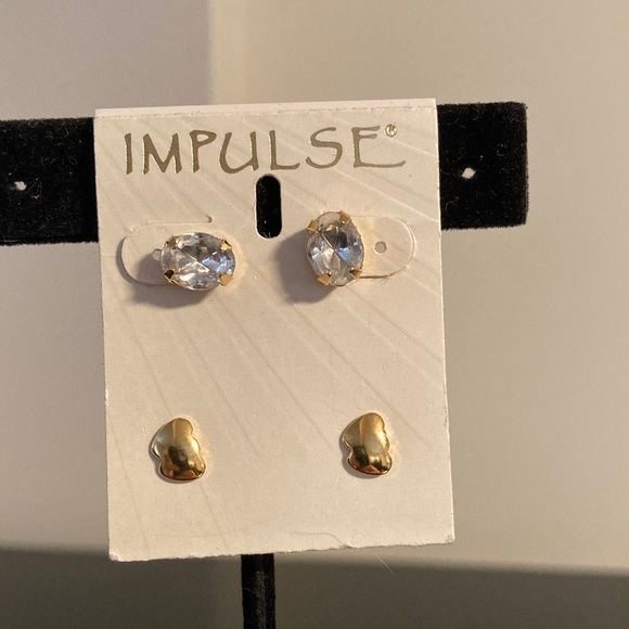Pulse Gold And Silver Tone Earrings Set
